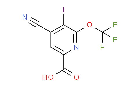 4-Cyano-3-iodo-2-(trifluoromethoxy)pyridine-6-carboxylic acid