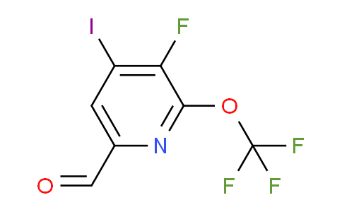 3-Fluoro-4-iodo-2-(trifluoromethoxy)pyridine-6-carboxaldehyde