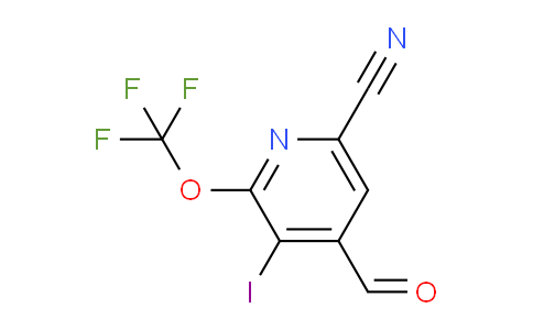 6-Cyano-3-iodo-2-(trifluoromethoxy)pyridine-4-carboxaldehyde