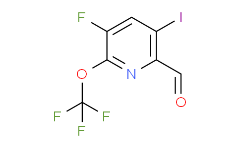 3-Fluoro-5-iodo-2-(trifluoromethoxy)pyridine-6-carboxaldehyde