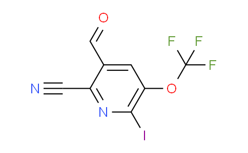 2-Cyano-6-iodo-5-(trifluoromethoxy)pyridine-3-carboxaldehyde