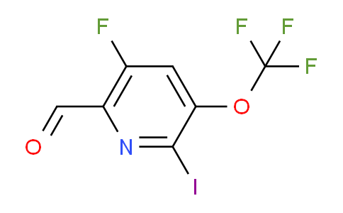 5-Fluoro-2-iodo-3-(trifluoromethoxy)pyridine-6-carboxaldehyde
