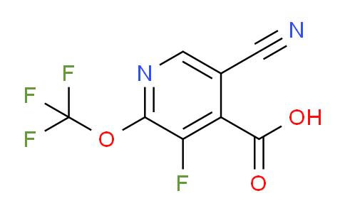 5-Cyano-3-fluoro-2-(trifluoromethoxy)pyridine-4-carboxylic acid