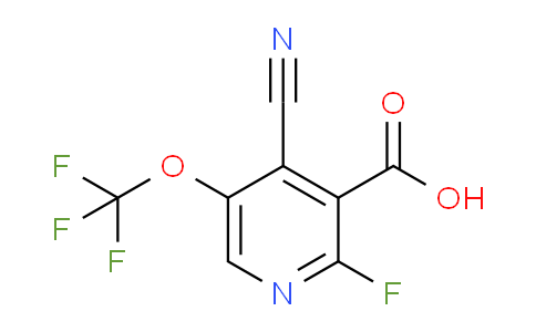 4-Cyano-2-fluoro-5-(trifluoromethoxy)pyridine-3-carboxylic acid