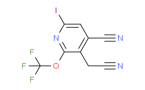 4-Cyano-6-iodo-2-(trifluoromethoxy)pyridine-3-acetonitrile