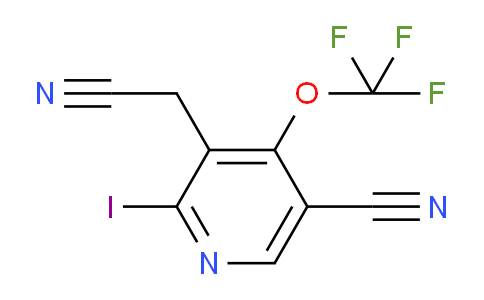 5-Cyano-2-iodo-4-(trifluoromethoxy)pyridine-3-acetonitrile