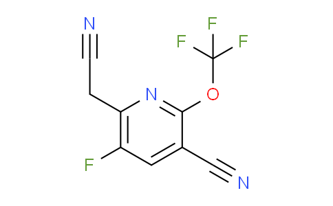 3-Cyano-5-fluoro-2-(trifluoromethoxy)pyridine-6-acetonitrile