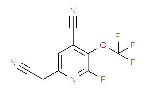 4-Cyano-2-fluoro-3-(trifluoromethoxy)pyridine-6-acetonitrile