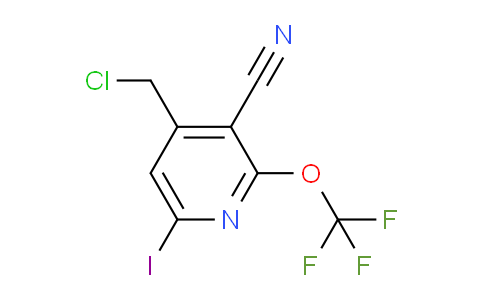 4-(Chloromethyl)-3-cyano-6-iodo-2-(trifluoromethoxy)pyridine