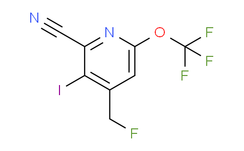 2-Cyano-4-(fluoromethyl)-3-iodo-6-(trifluoromethoxy)pyridine