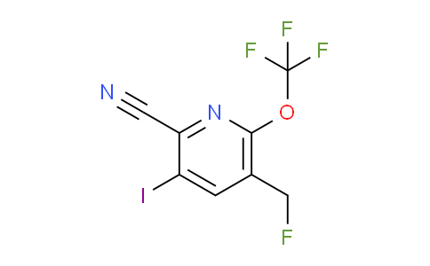 2-Cyano-5-(fluoromethyl)-3-iodo-6-(trifluoromethoxy)pyridine