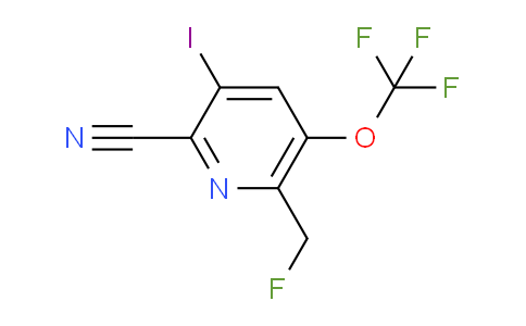 2-Cyano-6-(fluoromethyl)-3-iodo-5-(trifluoromethoxy)pyridine