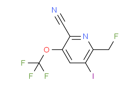 2-Cyano-6-(fluoromethyl)-5-iodo-3-(trifluoromethoxy)pyridine