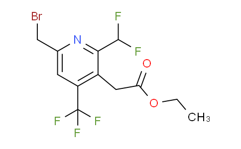 Ethyl 6-(bromomethyl)-2-(difluoromethyl)-4-(trifluoromethyl)pyridine-3-acetate