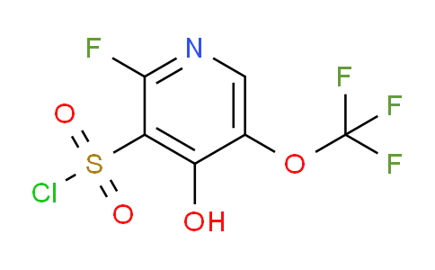 2-Fluoro-4-hydroxy-5-(trifluoromethoxy)pyridine-3-sulfonyl chloride