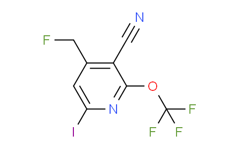 3-Cyano-4-(fluoromethyl)-6-iodo-2-(trifluoromethoxy)pyridine