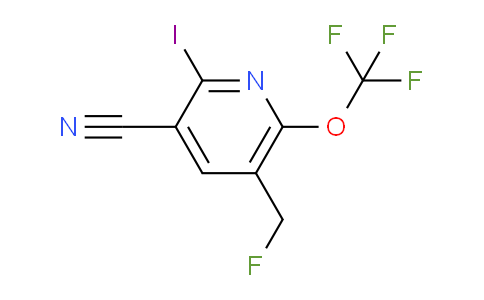 3-Cyano-5-(fluoromethyl)-2-iodo-6-(trifluoromethoxy)pyridine