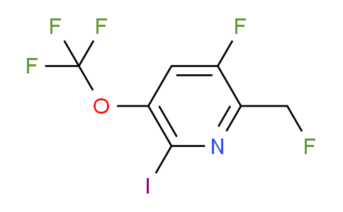 3-Fluoro-2-(fluoromethyl)-6-iodo-5-(trifluoromethoxy)pyridine