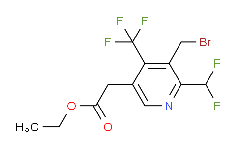 AM17254 | 1361876-36-9 | Ethyl 3-(bromomethyl)-2-(difluoromethyl)-4-(trifluoromethyl)pyridine-5-acetate