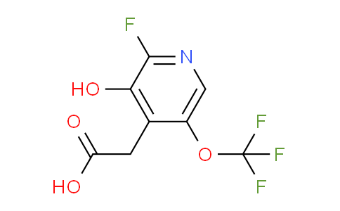 2-Fluoro-3-hydroxy-5-(trifluoromethoxy)pyridine-4-acetic acid