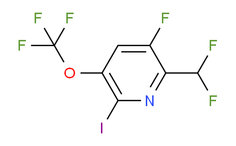 2-(Difluoromethyl)-3-fluoro-6-iodo-5-(trifluoromethoxy)pyridine