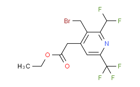 AM17258 | 1361825-66-2 | Ethyl 3-(bromomethyl)-2-(difluoromethyl)-6-(trifluoromethyl)pyridine-4-acetate