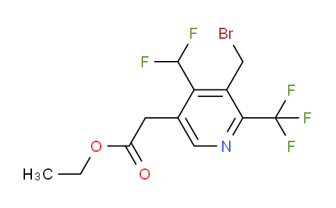 AM17260 | 1361683-45-5 | Ethyl 3-(bromomethyl)-4-(difluoromethyl)-2-(trifluoromethyl)pyridine-5-acetate