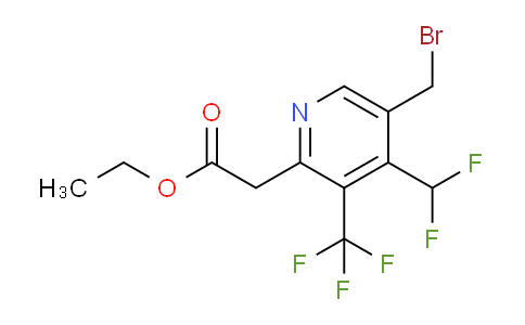 AM17263 | 1361807-46-6 | Ethyl 5-(bromomethyl)-4-(difluoromethyl)-3-(trifluoromethyl)pyridine-2-acetate