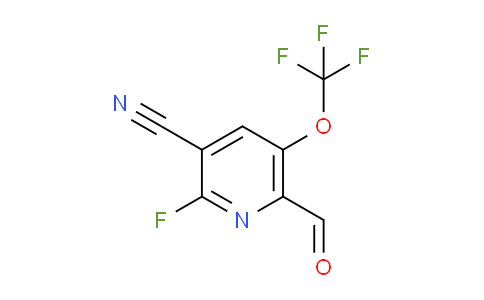 3-Cyano-2-fluoro-5-(trifluoromethoxy)pyridine-6-carboxaldehyde