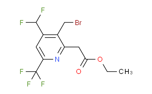 AM17264 | 1361781-36-3 | Ethyl 3-(bromomethyl)-4-(difluoromethyl)-6-(trifluoromethyl)pyridine-2-acetate