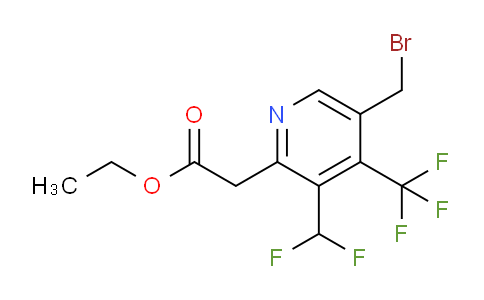 AM17269 | 1361825-74-2 | Ethyl 5-(bromomethyl)-3-(difluoromethyl)-4-(trifluoromethyl)pyridine-2-acetate