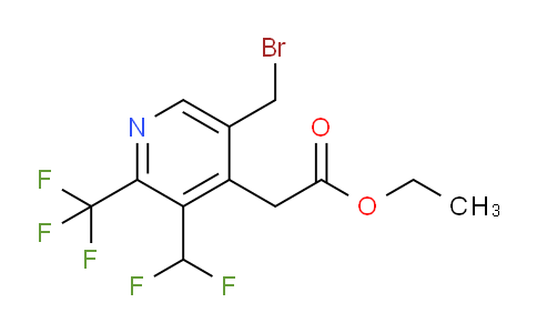 AM17271 | 1361876-48-3 | Ethyl 5-(bromomethyl)-3-(difluoromethyl)-2-(trifluoromethyl)pyridine-4-acetate