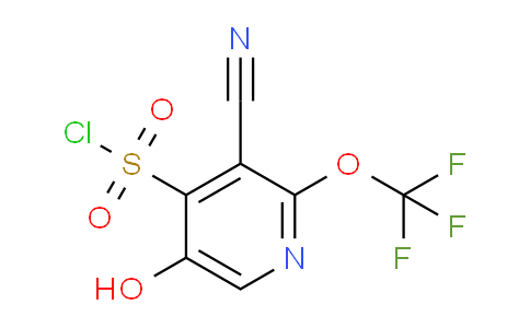 3-Cyano-5-hydroxy-2-(trifluoromethoxy)pyridine-4-sulfonyl chloride