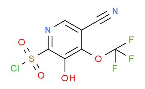 5-Cyano-3-hydroxy-4-(trifluoromethoxy)pyridine-2-sulfonyl chloride