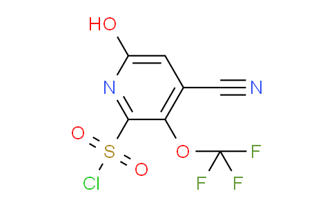 4-Cyano-6-hydroxy-3-(trifluoromethoxy)pyridine-2-sulfonyl chloride
