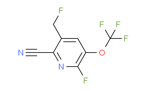 2-Cyano-6-fluoro-3-(fluoromethyl)-5-(trifluoromethoxy)pyridine