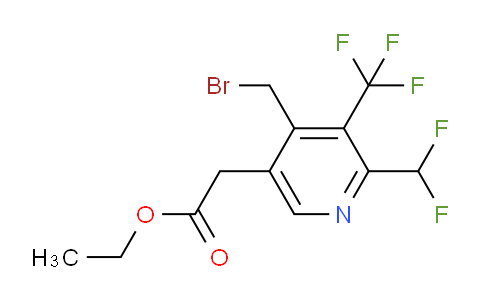 AM17272 | 1361838-17-6 | Ethyl 4-(bromomethyl)-2-(difluoromethyl)-3-(trifluoromethyl)pyridine-5-acetate