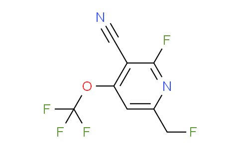 3-Cyano-2-fluoro-6-(fluoromethyl)-4-(trifluoromethoxy)pyridine