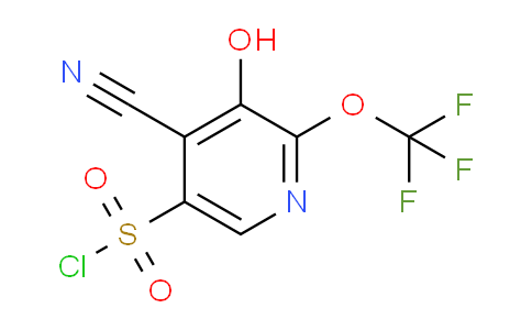4-Cyano-3-hydroxy-2-(trifluoromethoxy)pyridine-5-sulfonyl chloride