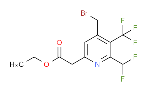 AM17273 | 1361866-33-2 | Ethyl 4-(bromomethyl)-2-(difluoromethyl)-3-(trifluoromethyl)pyridine-6-acetate