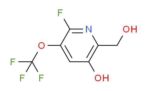 2-Fluoro-5-hydroxy-3-(trifluoromethoxy)pyridine-6-methanol