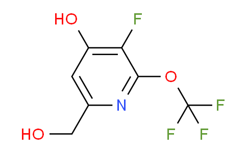3-Fluoro-4-hydroxy-2-(trifluoromethoxy)pyridine-6-methanol