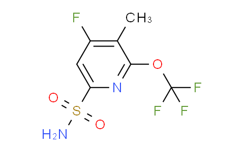 4-Fluoro-3-methyl-2-(trifluoromethoxy)pyridine-6-sulfonamide