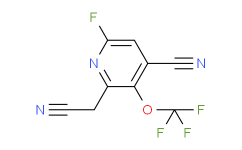 4-Cyano-6-fluoro-3-(trifluoromethoxy)pyridine-2-acetonitrile
