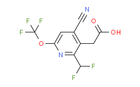 AM172859 | 1804783-68-3 | 4-Cyano-2-(difluoromethyl)-6-(trifluoromethoxy)pyridine-3-acetic acid