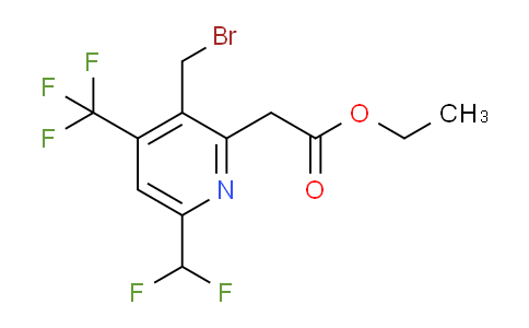 AM17287 | 1361767-32-9 | Ethyl 3-(bromomethyl)-6-(difluoromethyl)-4-(trifluoromethyl)pyridine-2-acetate