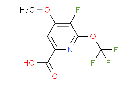 AM172886 | 1803700-51-7 | 3-Fluoro-4-methoxy-2-(trifluoromethoxy)pyridine-6-carboxylic acid