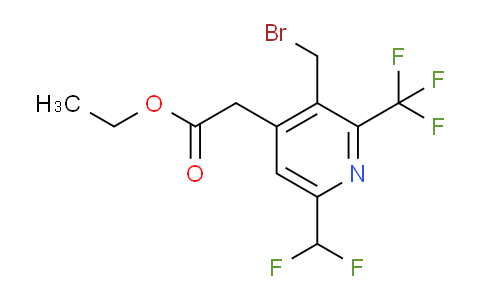 AM17289 | 1361735-30-9 | Ethyl 3-(bromomethyl)-6-(difluoromethyl)-2-(trifluoromethyl)pyridine-4-acetate