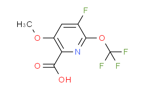 AM172891 | 1804305-46-1 | 3-Fluoro-5-methoxy-2-(trifluoromethoxy)pyridine-6-carboxylic acid