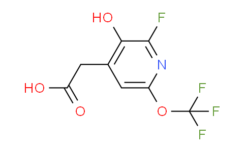 2-Fluoro-3-hydroxy-6-(trifluoromethoxy)pyridine-4-acetic acid